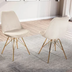 Essstuhl Beige