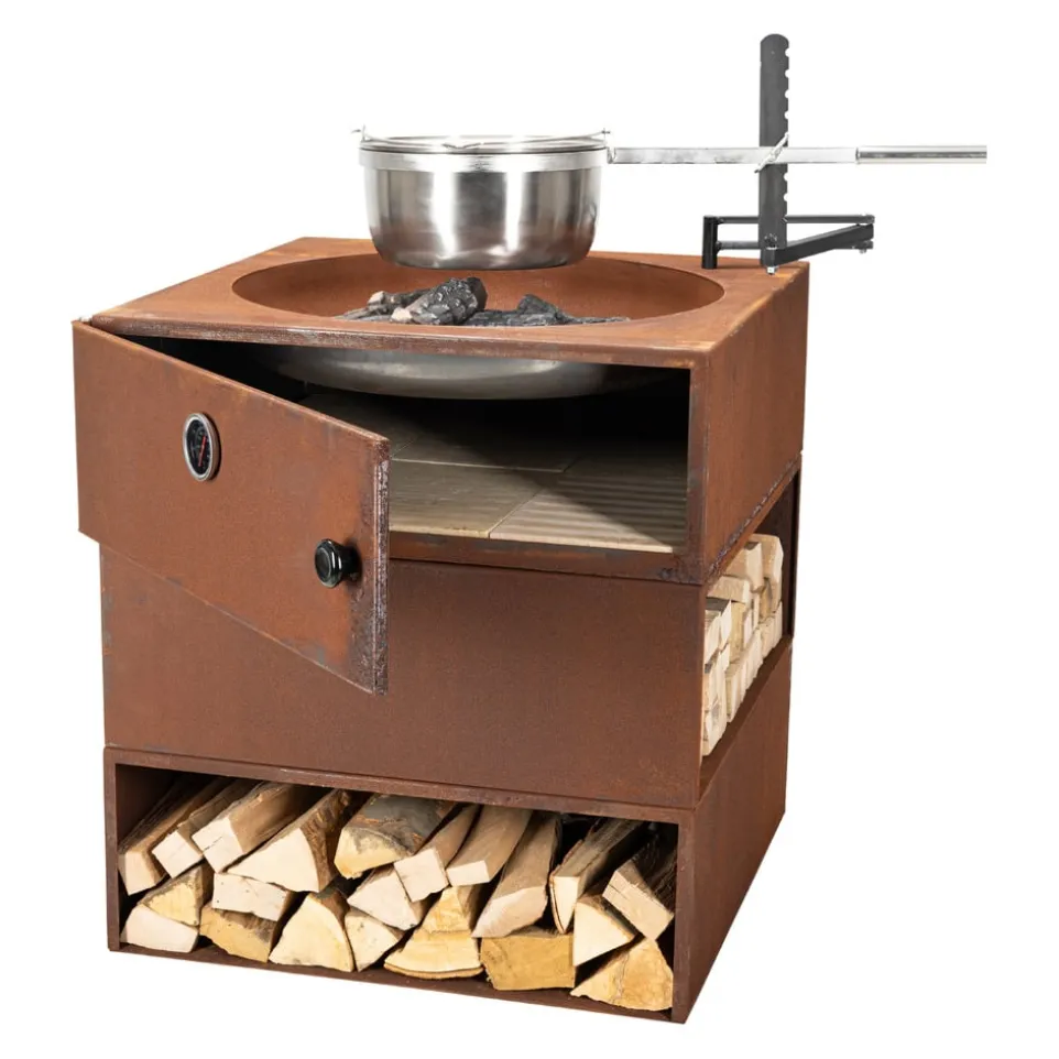 Feuerschale mit integrierter Pizzafläche Passione due