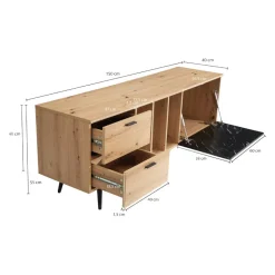 Lowboard Eiche Dekor