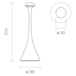 Outdoor Tischleuchte Nudrop