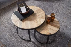 Zweisatztisch Akazie