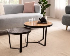 Zweisatztisch Akazie