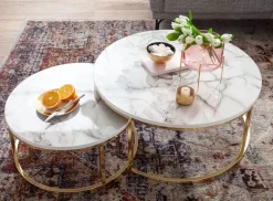 Zweisatztisch Marmor